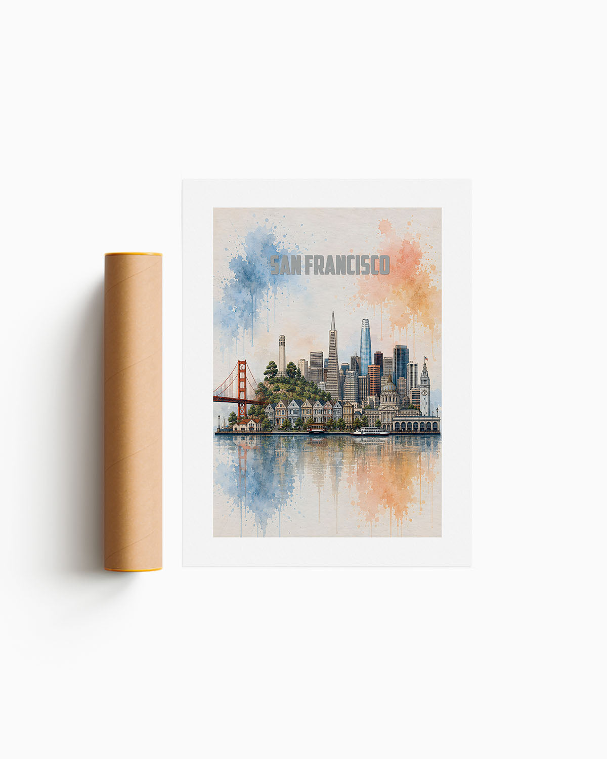 Poster city artistic San Francisco