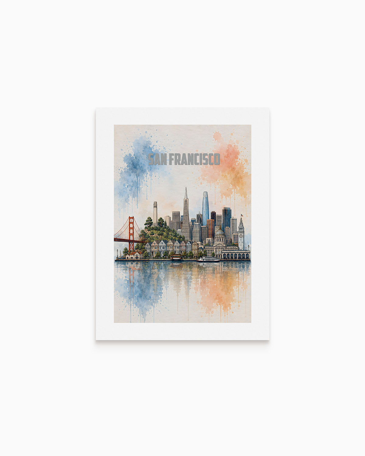 Poster city artistic San Francisco