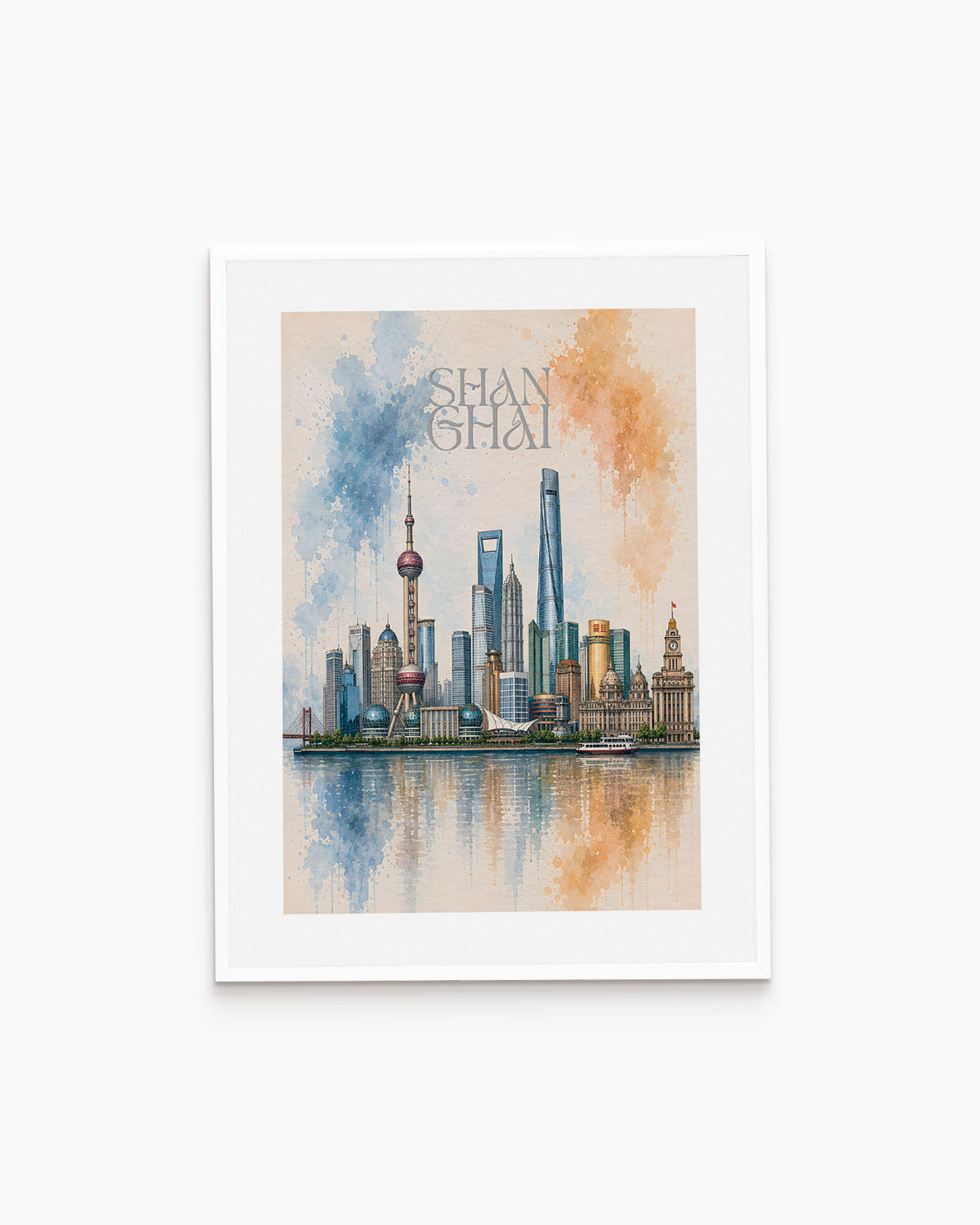Poster city artistic Shanghai