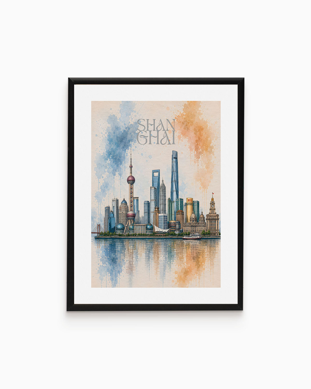 Poster city artistic Shanghai