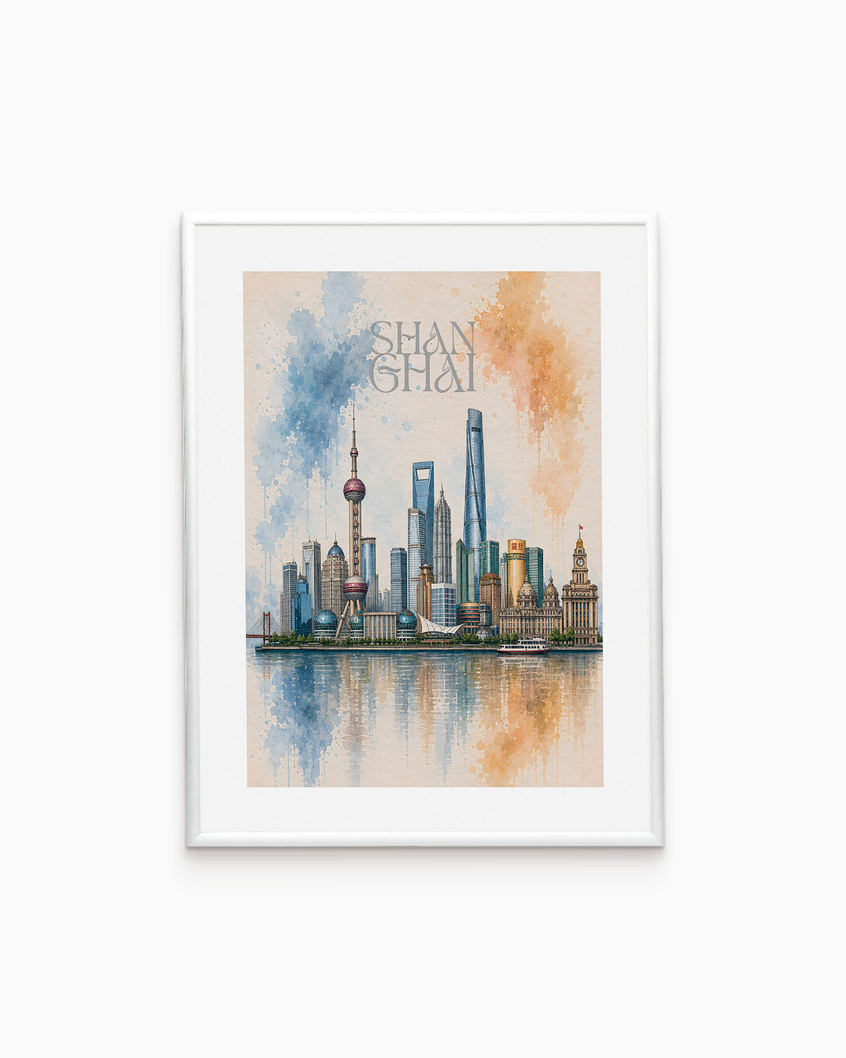 Poster city artistic Shanghai