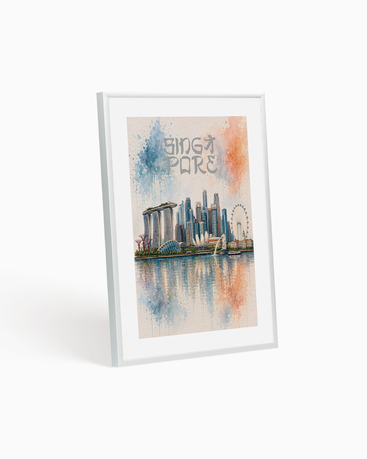 Poster city artistic Singapore