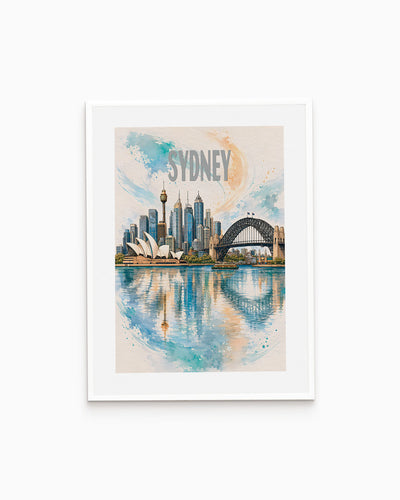 Poster city artistic Sydney