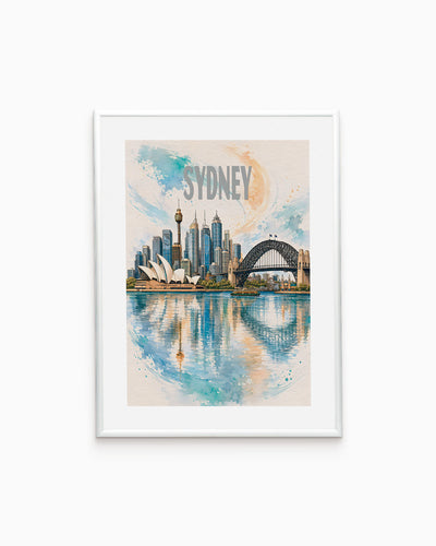 Poster city artistic Sydney