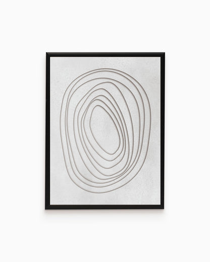 poster astratto concentrico, decorazione casa ideale per ambienti moderni 