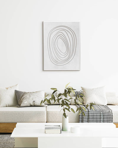 poster astratto concentrico, decorazione casa ideale per ambienti moderni 