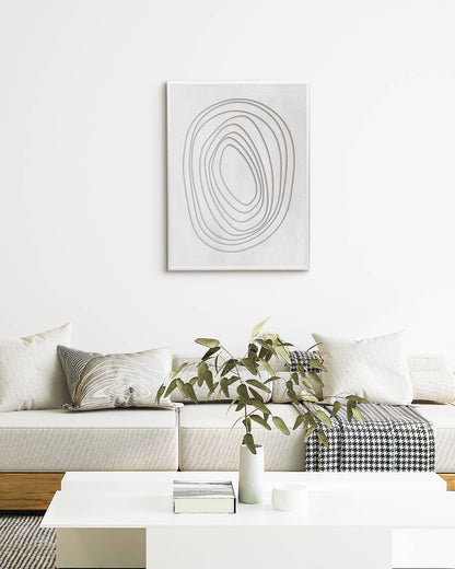 poster astratto concentrico, decorazione casa ideale per ambienti moderni 