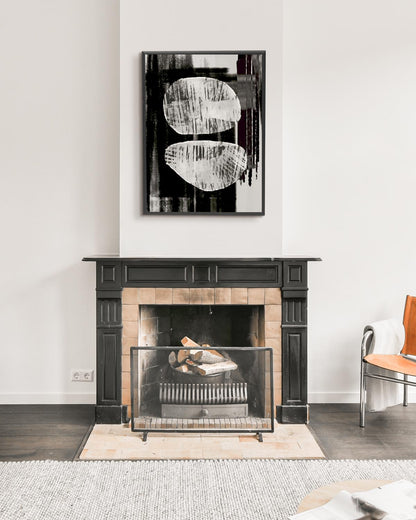 poster astratto contrasto, decorazione casa ideale per ambienti moderni 