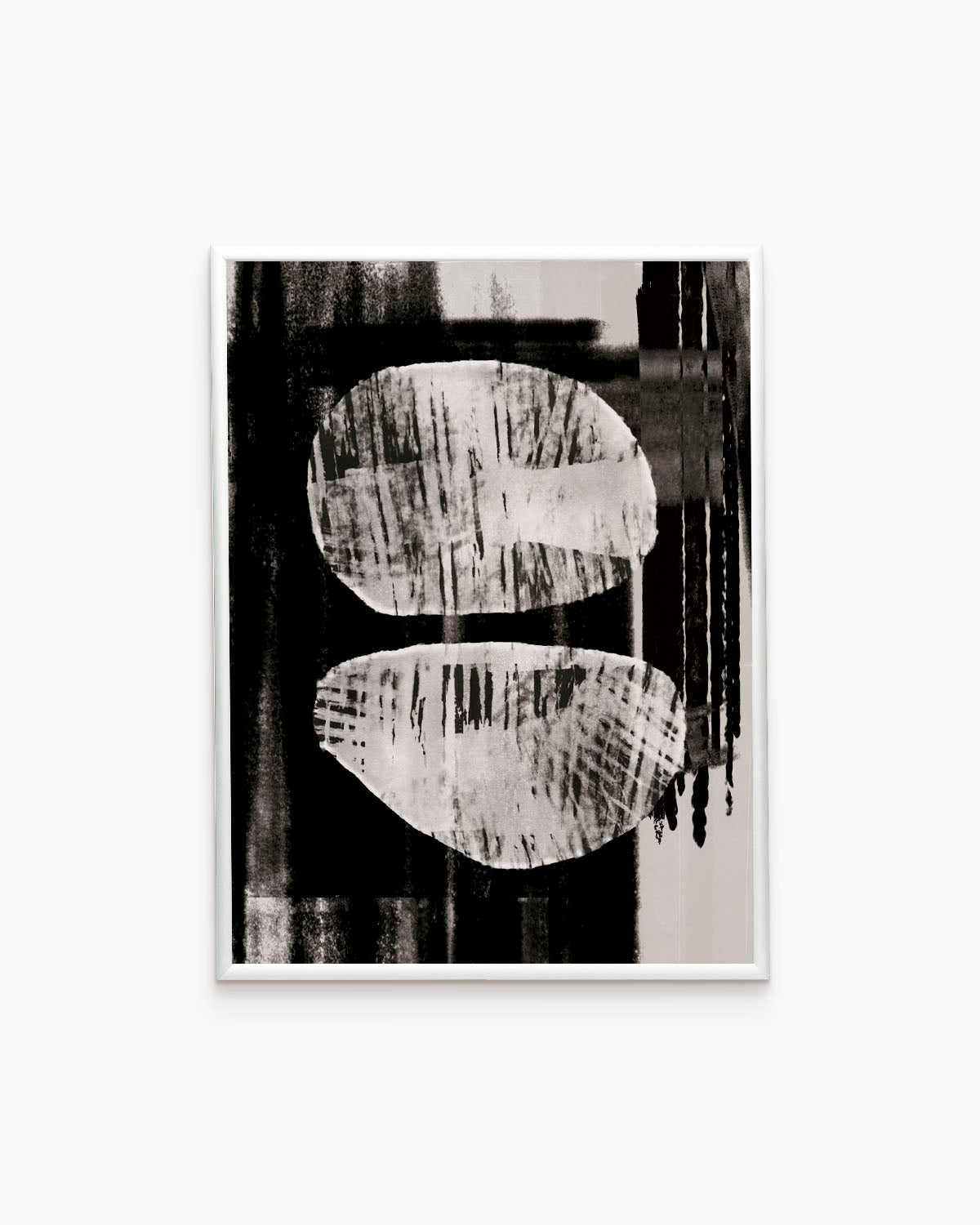 poster astratto contrasto, decorazione casa ideale per ambienti moderni #colore_cornice-argento