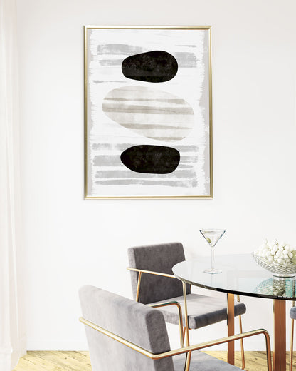 poster astratto fossile, decorazione casa ideale per ambienti moderni 