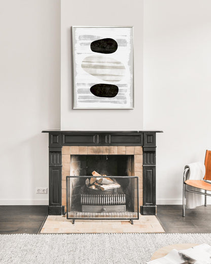 poster astratto fossile, decorazione casa ideale per ambienti moderni 