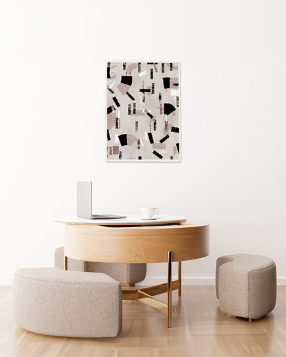 poster astratto variazione, decorazione casa ideale per ambienti moderni 
