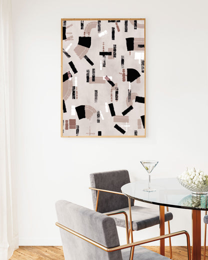 poster astratto variazione, decorazione casa ideale per ambienti moderni 