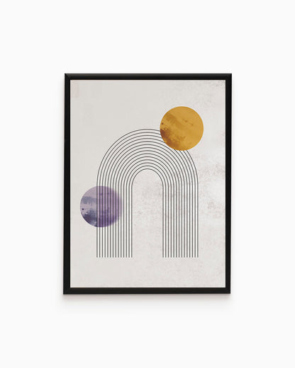 poster astratto duale, decorazione casa ideale per ambienti moderni 