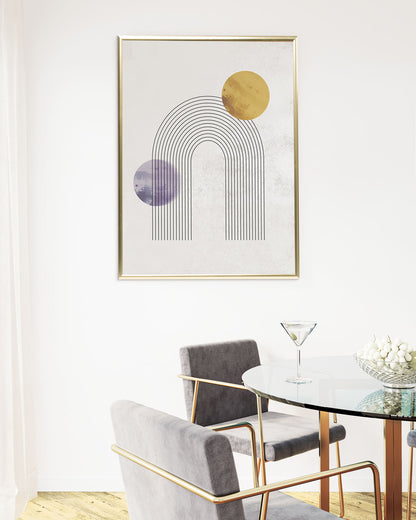 poster astratto duale, decorazione casa ideale per ambienti moderni 