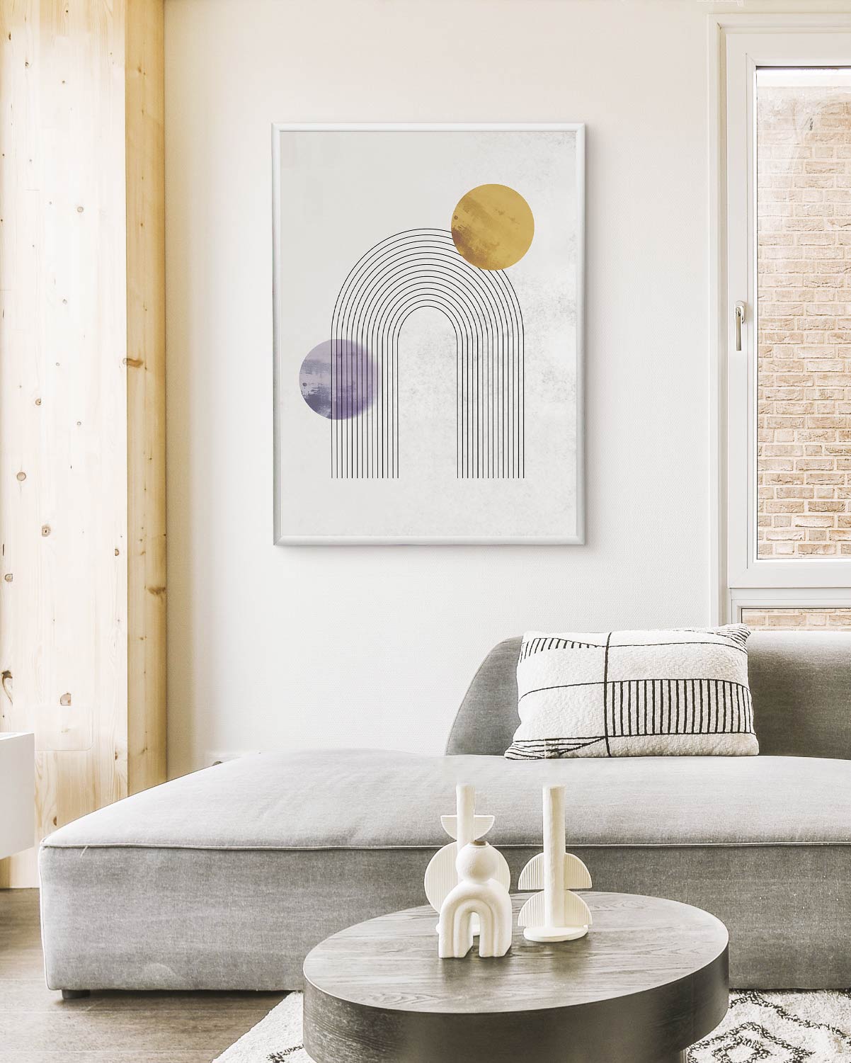 poster astratto duale, decorazione casa ideale per ambienti moderni 