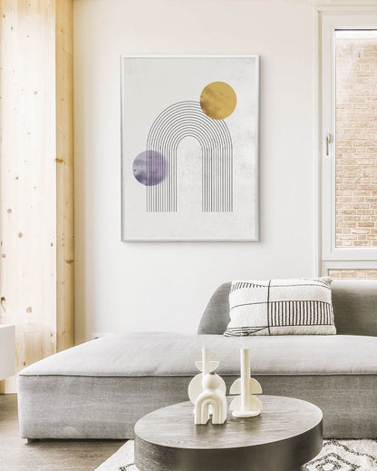 poster astratto duale, decorazione casa ideale per ambienti moderni 