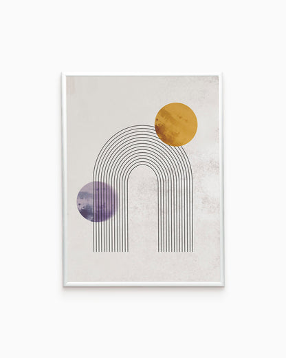 poster astratto duale, decorazione casa ideale per ambienti moderni 