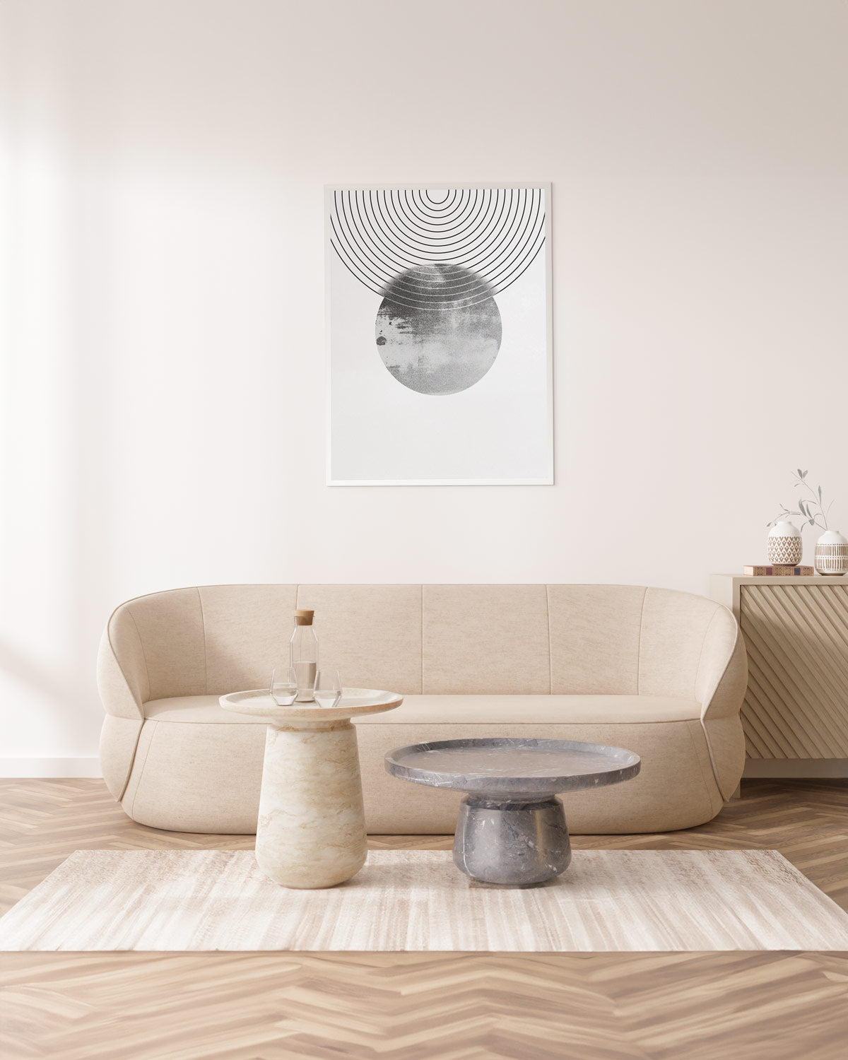 poster astratto eclissi, decorazione casa ideale per ambienti moderni 