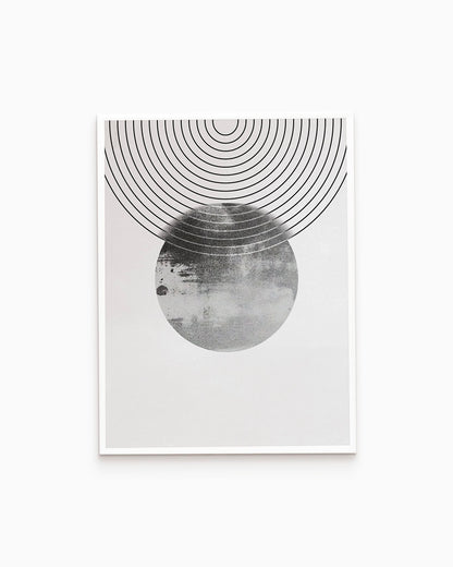 poster astratto eclissi, decorazione casa ideale per ambienti moderni 