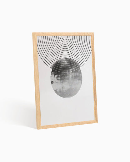 poster astratto eclissi, decorazione casa ideale per ambienti moderni 
