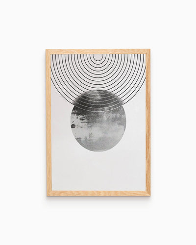 poster astratto eclissi, decorazione casa ideale per ambienti moderni 
