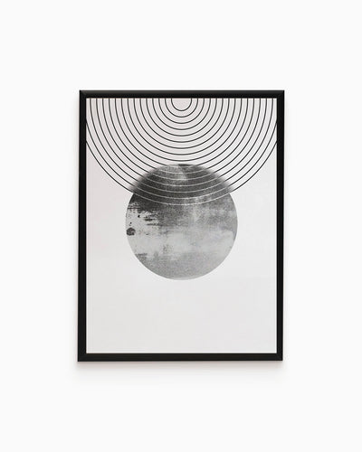 poster astratto eclissi, decorazione casa ideale per ambienti moderni 