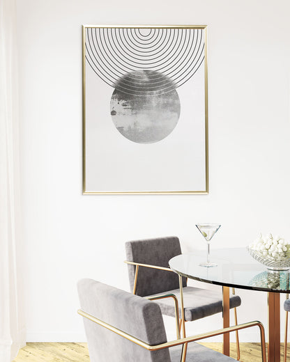 poster astratto eclissi, decorazione casa ideale per ambienti moderni 