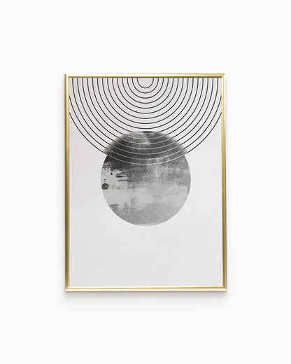 poster astratto eclissi, decorazione casa ideale per ambienti moderni 