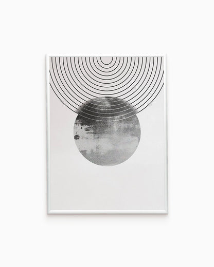 poster astratto eclissi, decorazione casa ideale per ambienti moderni 
