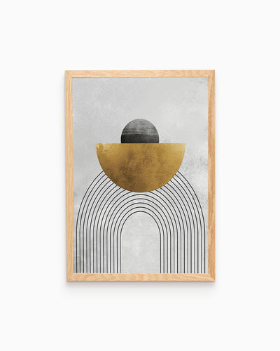 poster astratto eclissi, decorazione casa ideale per ambienti moderni 