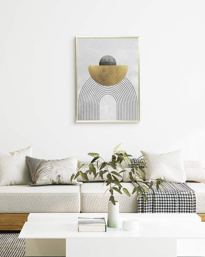 poster astratto eclissi, decorazione casa ideale per ambienti moderni 