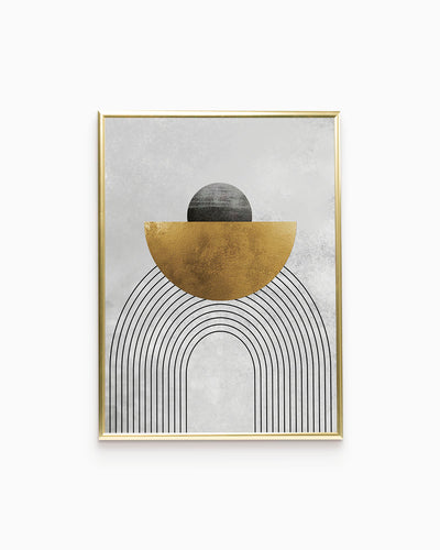poster astratto eclissi, decorazione casa ideale per ambienti moderni 