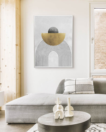 poster astratto eclissi, decorazione casa ideale per ambienti moderni 