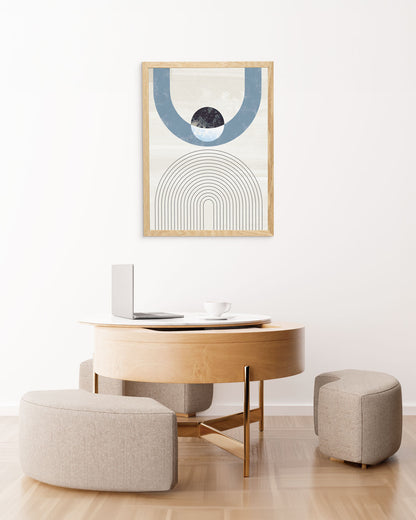 poster astratto sospeso, decorazione casa ideale per ambienti moderni 