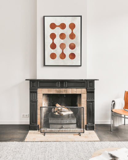 poster astratto connessioni, decorazione casa ideale per ambienti moderni 