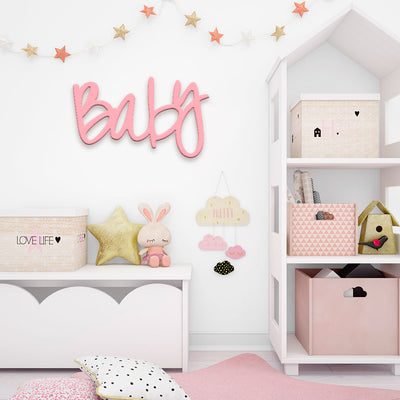 Scritta in legno Kids Baby