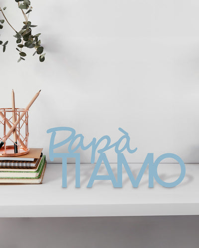 Targa in Legno Papà ti amo