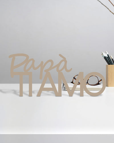 Targa in Legno Papà ti amo