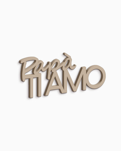 Targa in Legno Papà ti amo