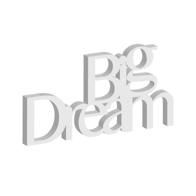Targa in Legno - Big Dream
