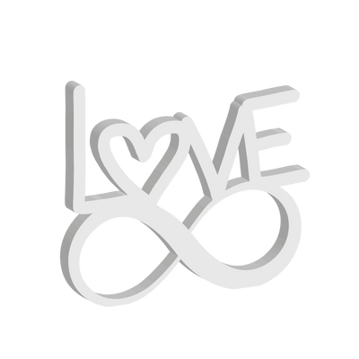 Targa in Legno Infinity Love