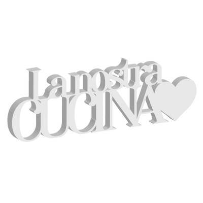 Targa in Legno La Nostra Cucina