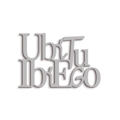 Targa in Legno Ubi tu ibi ego