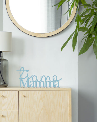 Targa in Legno Ti Amo Mamma