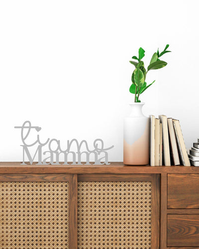Targa in Legno Ti Amo Mamma