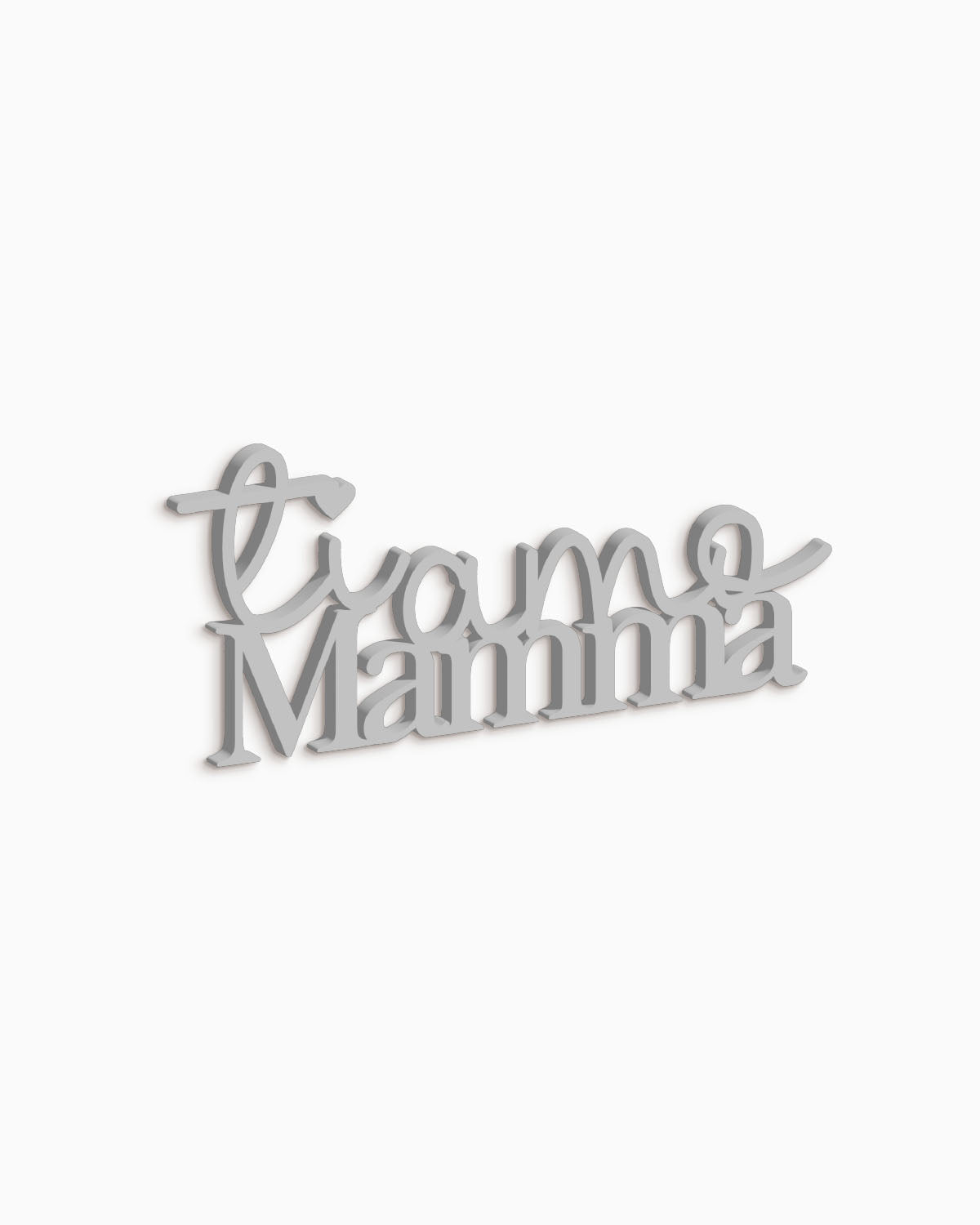 Targa in Legno Ti Amo Mamma