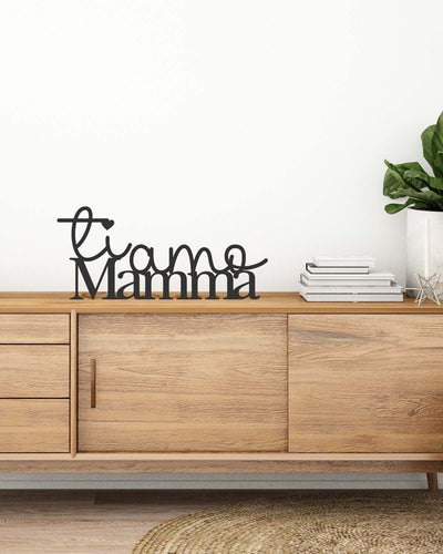 Targa in Legno Ti Amo Mamma