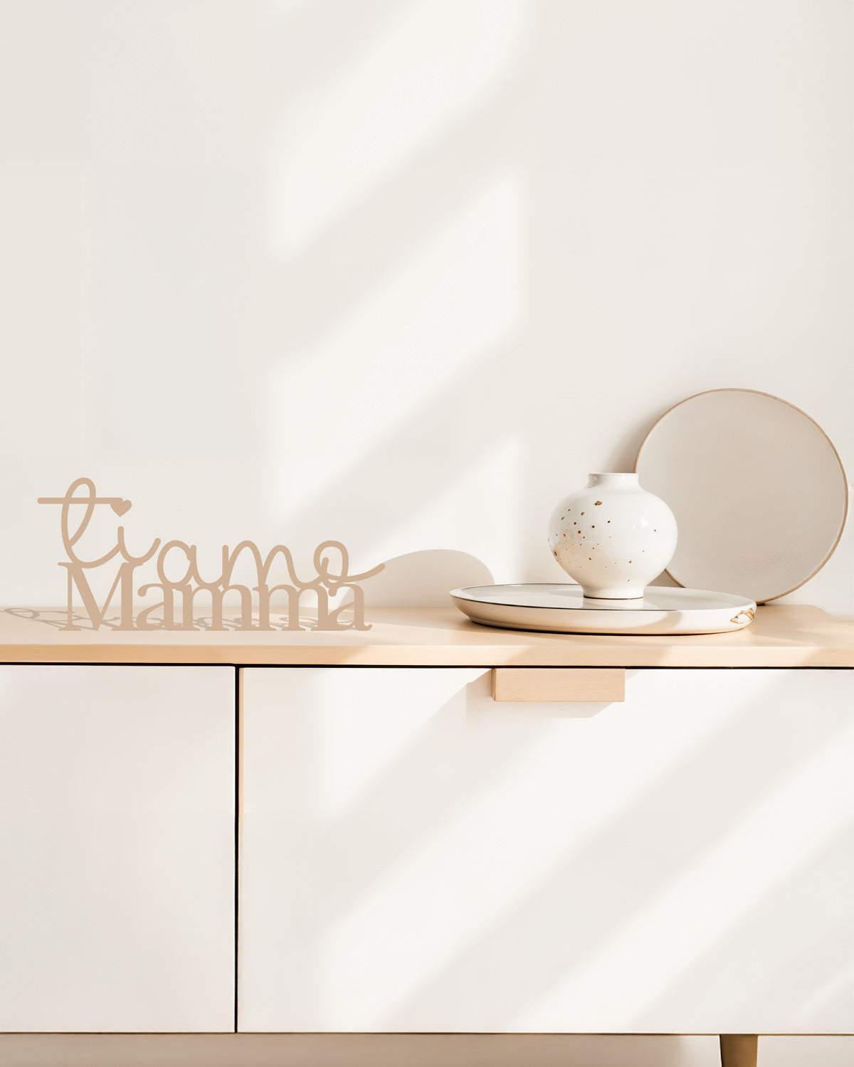 Targa in Legno Ti Amo Mamma