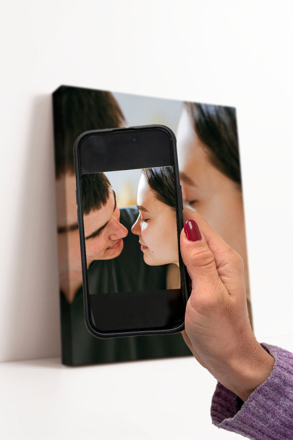 quadro con stampa personalizzata idea regalo, stampa la foto su un quadro in tela 